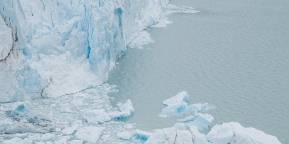 Winter Landscape with a Textured Glacier